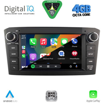 DIGITAL IQ MSG 425BL_CPA (7” DECK) MULTIMEDIA SYSTEM for TOYOTA AVENSIS (T25) mod. 2003-2008 (BLACK)
