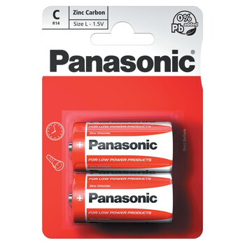 Panasonic R14 C Zinc-carbon battery (blister) (PAN10864)