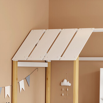 Παιδικό κρεβάτι Bedria pakoworld τ.Montessori ξύλο σε λευκή-φυσική απόχρωση 190x90εκ Παιδικό κρεβάτι Bedria pakoworld τ.Montessori ξύλο σε λευκή-φυσική απόχρωση 190x90εκ