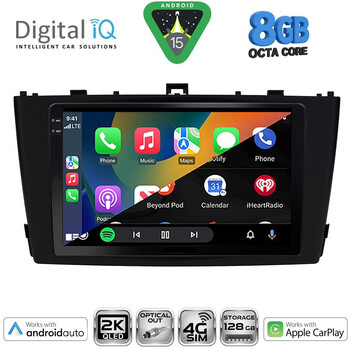 DIGITAL IQ BXK 20705BL_CPAA (9inc) MULTIMEDIA TABLET for TOYOTA AVENSIS (T27) mod. 2009-2015 (BLACK)