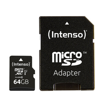 Intenso microSDXC Card 64GB Premium Class 10 U1 (3423490) (NSO3423490) Intenso microSDXC Card 64GB Premium Class 10 U1 (3423490) (NSO3423490)