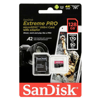 SanDisk Extreme PRO microSDXC 128GB SD Adapter (SDSQXCD-128G-GN6MA) (SANSDSQXCD-128G-GN6MA) SanDisk Extreme PRO microSDXC 128GB SD Adapter (SDSQXCD-128G-GN6MA) (SANSDSQXCD-128G-GN6MA)