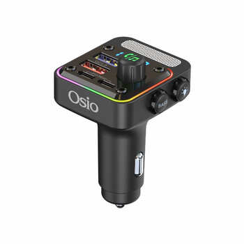 OFT-4260BT/OSIO FM TRANSMITTER ΑΝΑΠΤΗΡΑ 12V ΜΕ BLUETOOTH OFT-4260BT ΦΟΡΤΙΣΤΗ USB TYPE-A + USB TYPE-C OSIO