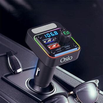 OFT-4260BT/OSIO FM TRANSMITTER ΑΝΑΠΤΗΡΑ 12V ΜΕ BLUETOOTH OFT-4260BT ΦΟΡΤΙΣΤΗ USB TYPE-A + USB TYPE-C OSIO
