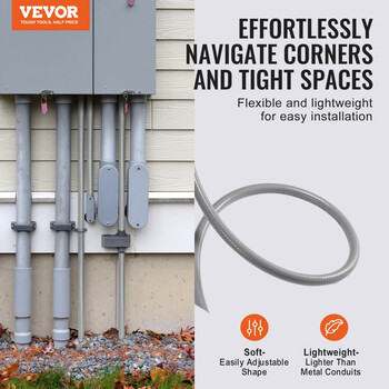 Εύκαμπτη PVC Σωλήνωση 1/2 ίντσας VEVOR PVCYMDQDG1004Q1FJV0 Εύκαμπτη PVC Σωλήνωση 1/2 ίντσας VEVOR PVCYMDQDG1004Q1FJV0