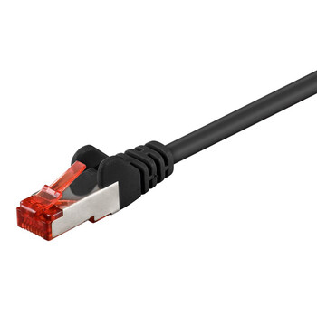 GOOBAY καλώδιο δικτύου 93215, CAT 6 S/FTP, copper, 250MHz, 0.25m, μαύρο GOOBAY καλώδιο δικτύου 93215, CAT 6 S/FTP, copper, 250MHz, 0.25m, μαύρο