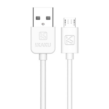KAKUSIGA καλώδιο micro USB σε USB KSC-332, 2.4A, 480Mbps, 2m, λευκό