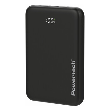 POWERTECH power bank PT-1502 με οθόνη, 10000mAh, 22.5W, μαύρο