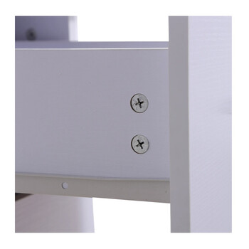 Ξύλινο Γραφείο με 3 Συρτάρια και 3 Ράφια 120 x 49 x 72 cm Χρώματος Λευκό HOMCOM 836-068WT