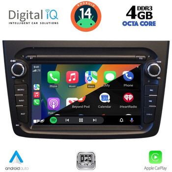 DIGITAL IQ BLG 457BL_CPA (7" DECK) MULTIMEDIA SYSTEM for ALFA ROMEO MITO mod. 2008-2018 (BLACK)