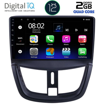 DIGITAL IQ RTB 2507_GPS (9inc) MULTIMEDIA TABLET OEM PEUGEOT 207 mod. 2007&gt;