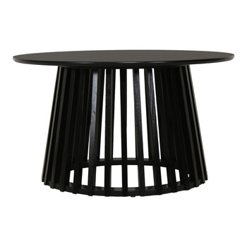 Τραπέζι σαλονιού Domonic pakoworld mdf σε μαύρη απόχρωση Φ80x45εκ Τραπέζι σαλονιού Domonic pakoworld mdf σε μαύρη απόχρωση Φ80x45εκ
