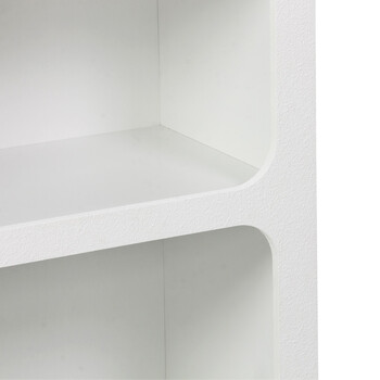 Βιβλιοθήκη-ραφιέρα Emersi pakoworld mdf σε λευκή απόχρωση 70x35x100εκ