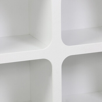 Μπουφές Emersi pakoworld με ράφια mdf σε λευκή απόχρωση 120x35x76εκ