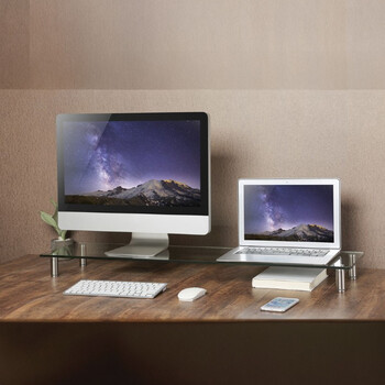 GEMBIRD GLASS MONITOR STAND LARGE