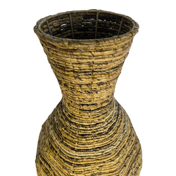 Διακοσμητικό βάζο Lerpon Inart banana rope σε φυσική απόχρωση Φ40x100εκ Διακοσμητικό βάζο Lerpon Inart banana rope σε φυσική απόχρωση Φ40x100εκ