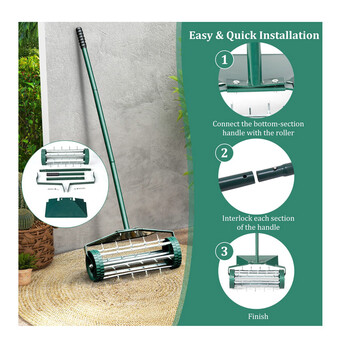 Εξαερωτήρας Γκαζόν Χειρός 46 x 23 x 127 cm Costway GT3425