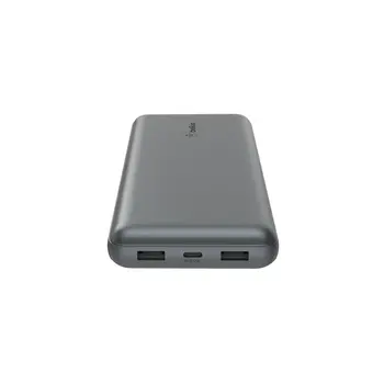 20K POWER BANK, USB-A & C 15W, SPACE GREY