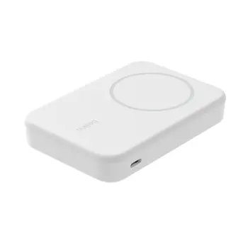 8K Qi2 15W, MAGNETIC WIRELESS POWER BANK + KICK STAND, WHITE