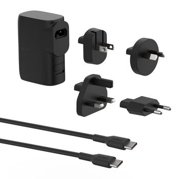 HYBRID AC POWER BANK 5K PD 25W with US UK EU AU sockets & C-C cable