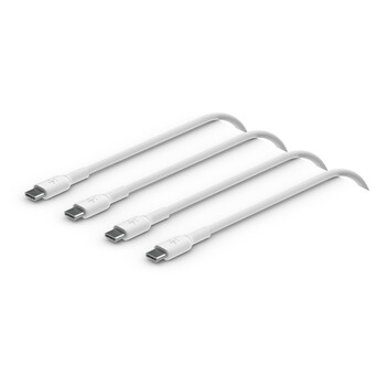 USB-C to USB-C Cable, 1M, White, 2pack