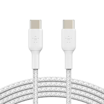 USB-C to USB-C Cable_Braided, 2M, White