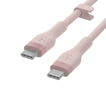 BOOST CHARGE™  USB-C to USB-C 2.0_silicone, 3M, Pink