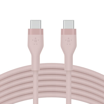 BOOST CHARGE™  USB-C to USB-C 2.0_silicone, 3M, Pink