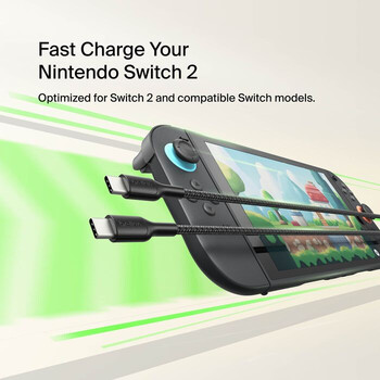 USB-C to USB-C Cable 60W for Nintendo Switch 2