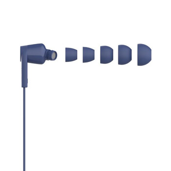 USB-C® Wired Earbuds with Adjustable Volume Limiter, Blue