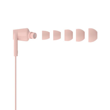 USB-C® Wired Earbuds with Adjustable Volume Limiter, Pink