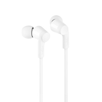 USB-C® Wired Earbuds with Adjustable Volume Limiter, White