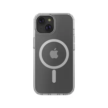 SheerForce Magnetic Anti-Microbial Protective Case for iPhone 15 - clear