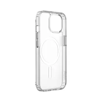 SheerForce Magnetic Anti-Microbial Protective Case for iPhone 15 - clear