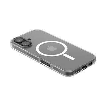 SheerForce Magnetic Anti-Microbial Protective Case for iPhone 16 - clear