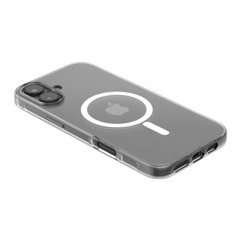 SheerForce Magnetic Anti-Microbial Protective Case for iPhone 16 Plus - clear