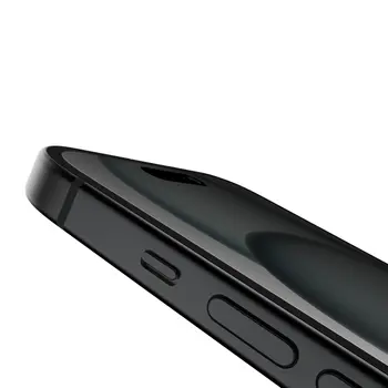 ScreenForce TemperedGlass Privacy Anti-Microbial Screen Protection for iPhone 15/14 Pro