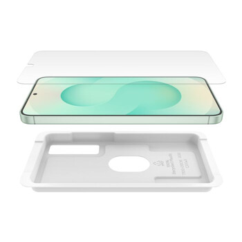 ScreenForce InvisiGlass Treated Screen Protector, Easy Tray, Samsung S25+