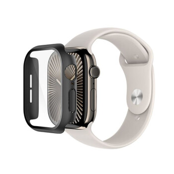 ScreenForce TemperedCurve 2 in 1 360 Anti-Microbial Series 10 - Black - 46mm