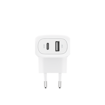 42W PD/PPS Dual Standalone Home Charger (30W USB-C & 12W USB-A)