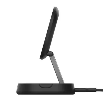 BOOST^CHARGE™ Folding Wireless Charging Stand with Qi2/MagSafe Compatible 15w, Black