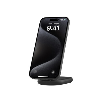 BOOST^CHARGE™ Qi2 15W Magnetic Foldable Wireless Charging Stand, Black