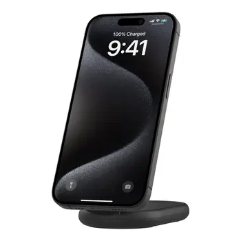 BOOST^CHARGE™ Qi2 15W Magnetic Foldable Wireless Charging Stand, Black
