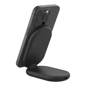 BOOST^CHARGE™ Qi2 15W Magnetic Foldable Wireless Charging Stand, Black