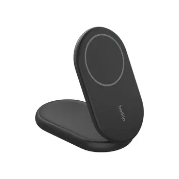 BOOST^CHARGE™ Qi2 15W Magnetic Foldable Wireless Charging Stand, Black