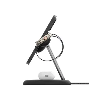 BOOST^CHARGE™ Pro 3-in-1 Magnetic Stand with Qi2, Black