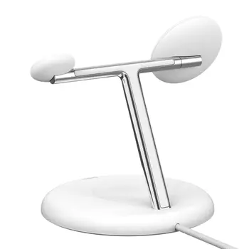 BOOST^CHARGE™ Pro 3-in-1 Magnetic Stand with Qi2, White
