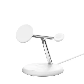 BOOST^CHARGE™ Pro 3-in-1 Magnetic Stand with Qi2, White