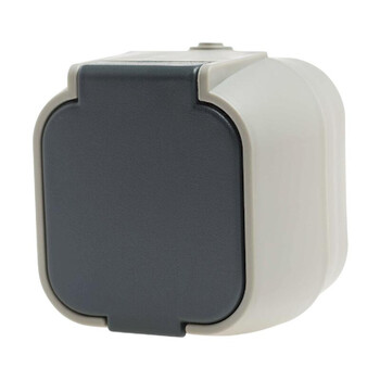 GEYER Πρίζα μονή IP54 H2-B51GM - γκρι GEYER Πρίζα μονή IP54 H2-B51GM - γκρι