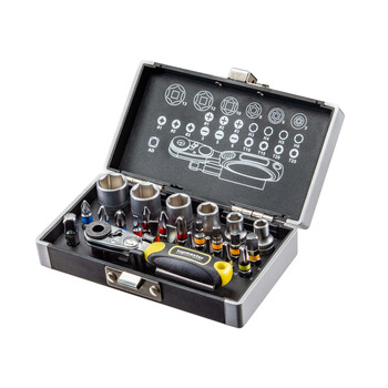 TOP MASTER Σετ καστάνια 26τεμ. με καρυδάκια 1/4'' & μύτες 330157 TOP MASTER Σετ καστάνια 26τεμ. με καρυδάκια 1/4'' & μύτες 330157